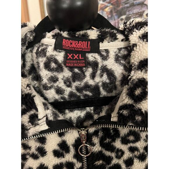 Rock N Roll Girls Cheetah Pullover Jacket XXL - Picture 2 of 2